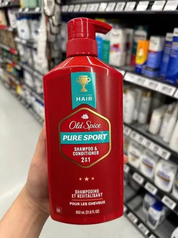 Dầu Gội & Xả Cho Nam Old Spice Bearglove 2In1 650ml - Sạch Da, Mượt Tóc, Hương Thơm Quyến Rũ, Phù Hợp Mọi Loại Tóc