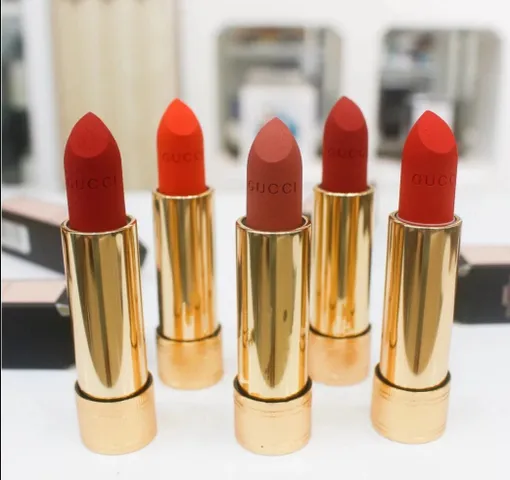 Son GUCCI Matte Chính Hãng - Chất Son Mịn, Bảng Màu Đa Dạng, Thiết Kế Sang Trọng - Son Dưỡng Ẩm Thời Trang 215, 217, 500, 312, 505, 509, 510, 600