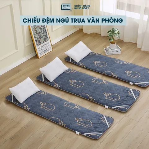 Chiếu Ngủ Văn Phòng OFFICE CHILL Tấm Đệm Lót Ngủ Chần Bông Microfiber Kháng Khuẩn 90x120cm - Giấc Ngủ Thoải Mái Tại Nơi Làm Việc