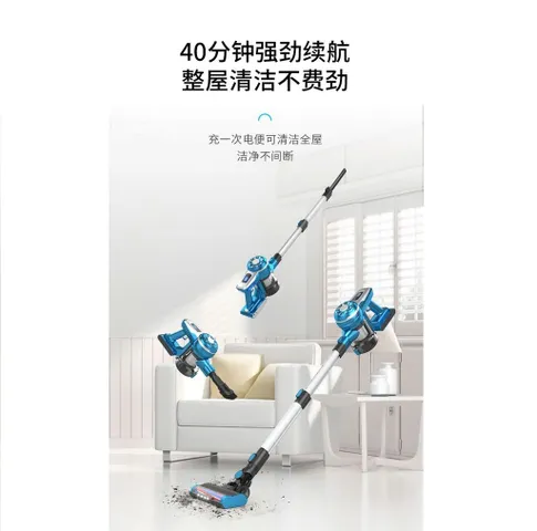 Máy Hút Bụi Không Dây POODA W1 Pro - Thiết Kế Nhôm, Lõi Lọc Rửa Được, 2 Chế Độ Hút Mạnh Mẽ 20kPa - Thời Gian Hoạt Động 30 Phút