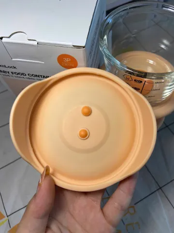 Bộ 3 Hộp Thủy Tinh LocknLock 230ml - Hộp Đựng Thức Ăn Dặm Chịu Nhiệt, Nắp Silicone, Thiết Kế Tiện Lợi, Có Vạch Chia