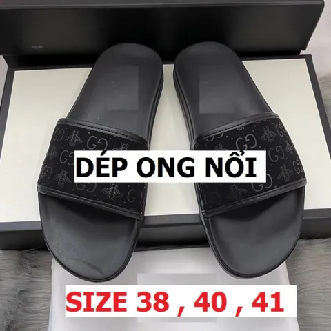 Dép Quai Ngang Nam - H43 Đế Hộp Họa Tiết Cá Tính Dễ Phối Đồ, Giày Da Nam Cao Cấp, Phong Cách Thời Trang Đặc Biệt