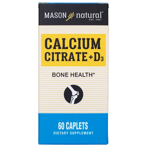 Mason Natural Calcium Citrate + D3 - Bổ sung canxi hữu cơ cho cơ thể  223296
