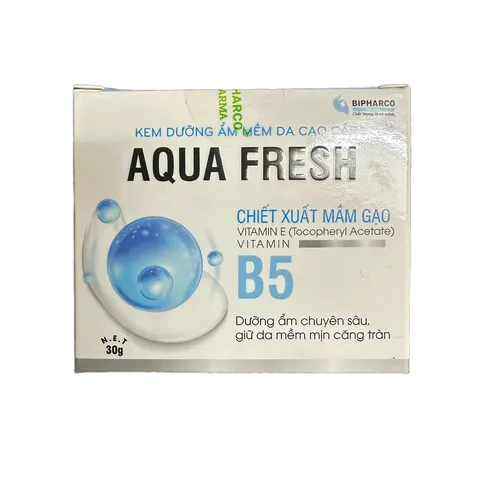 Kem Dưỡng Ẩm Mềm Da Aqua Fresh - Chiết Xuất Mầm Gạo & Vitamin B5 Giúp Da Mịn Màng, Khô Ráp, Nứt Nẻ - Hộp 30g