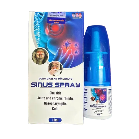 Dung Dịch Xịt Mũi Xoang Sinus Spray Giúp Giảm Nhanh Các Viem Xoang, Hắt Hơi, Cảm Cúm - 15ml