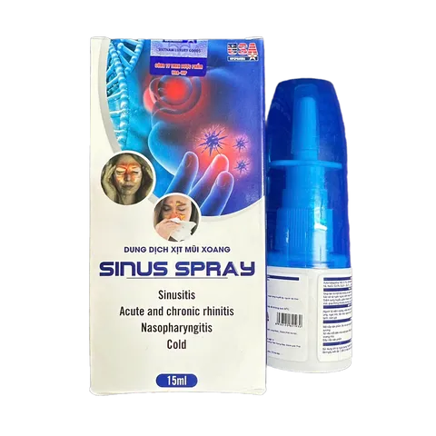 Dung Dịch Xịt Mũi Xoang Sinus Spray Giúp Giảm Nhanh Các Viem Xoang, Hắt Hơi, Cảm Cúm - 15ml