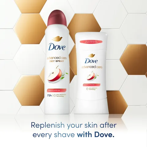 Lăn khử mùi nữ Dove Advance Apple & White Tea Hương Táo Dạng Sáp Dưỡng Ẩm Không Ố Vàng
