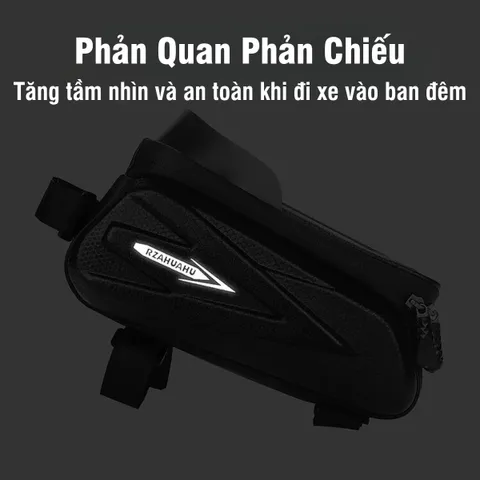 Túi Treo Xe Đạp PÊ ĐAN Chống Nước Chất Liệu PU - Tích Hợp Màn Hình Cảm Ứng TPU Đựng Điện Thoại Tiện Lợi Cho Người Đạp Xe