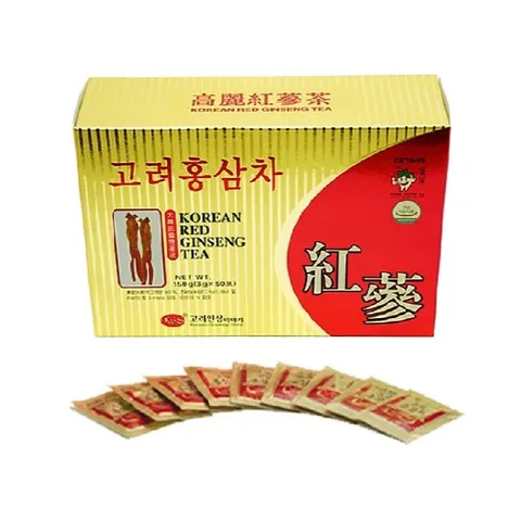 Trà Hồng Sâm KGS Hàn Quốc 50 Gói - Tăng Cường Đề Kháng, Giảm Căng Thẳng, Bồi Bổ Sức Khỏe, Thảo Mộc Tự Nhiên