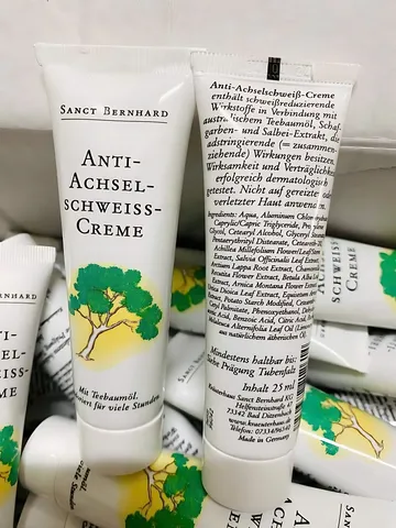 Kem Khử Mùi Hôi Nách Sanct Bernhard 25ml - Giải Pháp Thiên Nhiên Kháng Khuẩn, Giữ Vùng Nách Khô Thoáng, Không Gây Rát, Không Ố Vàng