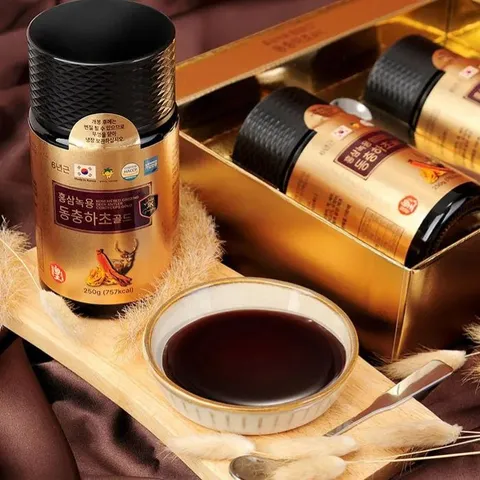 Cao Hồng Sâm Nhung hươu Hàn Quốc Ginseng King 2 lọ x 250g