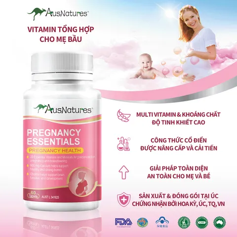 Vitamin Tổng Hợp Cho Mẹ Bầu AusNatures - Hỗ Trợ Sức Khỏe Thai Kỳ, Phát Triển Toàn Diện Cho Mẹ Và Bé - 60 Viên