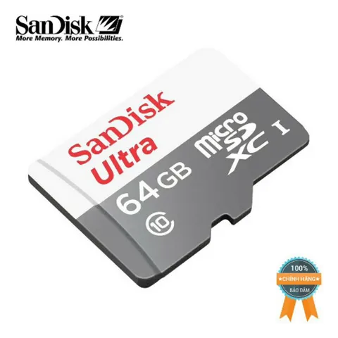 Thẻ nhớ Micro SD SanDisk / NETAC 32Gb 64Gb - tốc độ cao chuyện dụng cho Camera, Smartphone, loa đài, BH 5 năm 1 đổi 1