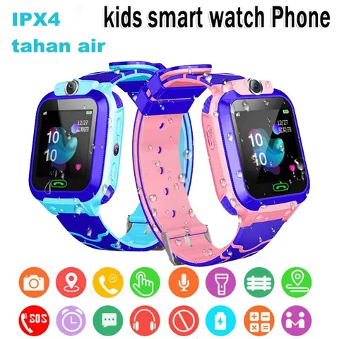 Đồng Hồ Thông Minh Trẻ Em Q12 - Nghe Gọi 2 Chiều, Nhắn Tin, Định Vị LBS, Chống Nước IP67, Tính Năng SOS Khẩn Cấp Cho Trẻ Em