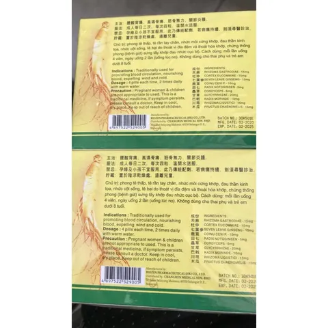 Thất Diệp Sâm Hỗ Trợ Xương Khớp Chính Hãng Malaysia - Giảm Đau Viêm Khớp, Tái Tạo Màng Sụn, 40 Viên Chất lượng Cao