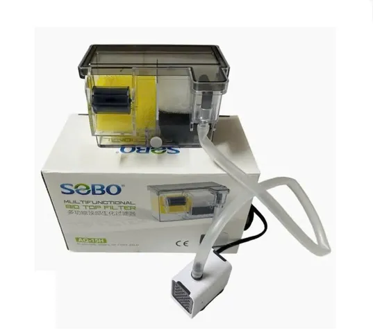 Bộ Lọc Tràn SOBO Thế Hệ Mới Tích Hợp Máy Bơm - Lọc Nước Cảnh Cá Tép Hiệu Quả với Nhiều Vật Liệu Lọc đi kèm