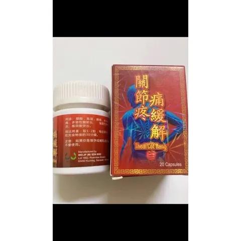 Viên Uống Hỗ Trợ Xương Khớp Thoái Cốt Nang Chính Hãng Malaysia - Giảm Đau Lưng, Thấp Khớp, Viêm Khớp, Tê Nhức Chân Tay