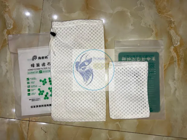Túi Lọc Nước 3D Hữu Ích Cho Bể Cá Cảnh - Giữ Cặn Phân Cá, Siêu Thoát Nước, Mái Lưới 120 Mesh, Kích Thước 14x18cm và 19x36cm