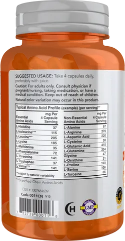 Viên uống bổ sung acid amin Amino Complete Now Foods