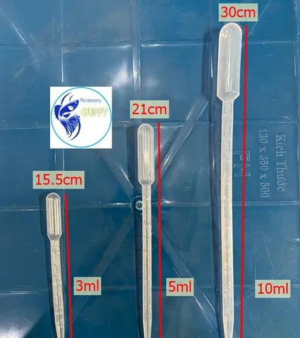 Ống Hút Nhỏ Giọt PIPET Nhựa 10ml - Dụng Cụ Hút Dung Dịch, Artemia Cho Cá Cảnh - Phụ Kiện Hồ Cá Mini Tiện Lợi