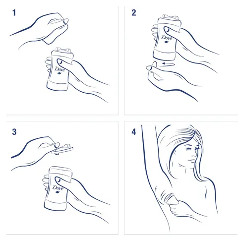 Lăn khử mùi nữ Dove dạng sáp 74g, Sáp Khử Mùi Dove Advanced Care 74g