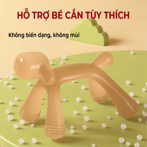 Gặm Nướu Silicon Cao Cấp Cho Bé Hình Con Chó Dễ Thương