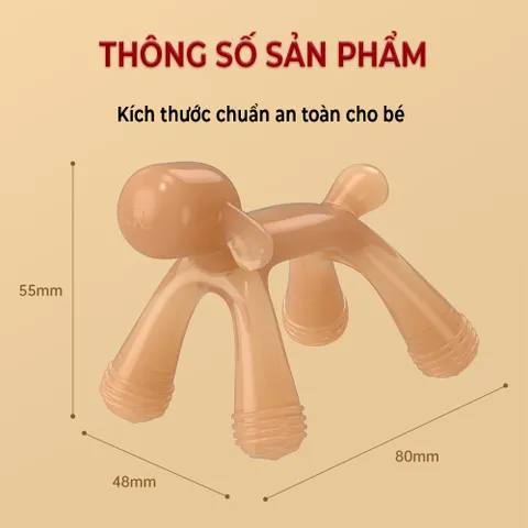Gặm Nướu Silicon Cao Cấp Cho Bé Hình Con Chó Dễ Thương