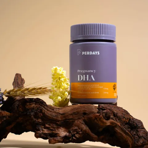 Viên Uống PERDAYS Pregnancy DHA - Bổ Sung DHA Từ Vi Tảo Tự Nhiên Cho Mẹ Bầu và Thai Nhi, Hỗ Trợ Phát Triển Não Bộ và Thị Giác
