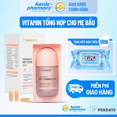 Vitamin Tổng Hợp Cho Mẹ Bầu PERDAYS - Bổ Sung DHA, Axit Folic và 12 Vitamin Thiết Yếu Hỗ Trợ Thai Nhi Khỏe Mạnh