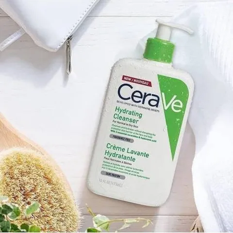 Sữa Rửa Mặt CeraVe Hydrating Cleanser 473ml - Duy Trì Độ Ẩm Cho Da Khô & Nhạy Cảm, Không Gây Kích Ứng, Dưỡng Ẩm Suốt 24h