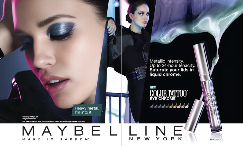 Nhũ Mắt Ánh Kim Lâu Trôi Maybelline Color Tattoo 520 Khaki Kool 3.45ml - Phấn Trang Điểm Bền Màu, Khô Nhanh, Không Thấm Nước