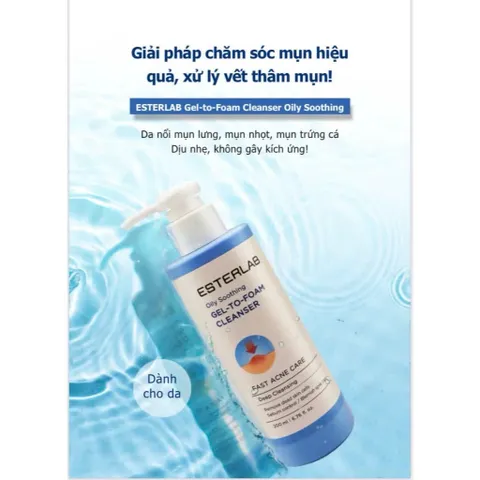 Sữa Rửa Mặt Esterlab Gel Tẩy Trang - Làm Sạch Da Dầu, Ngừa Mụn, Dưỡng Ẩm Da Nhạy Cảm 200ml Hàn Quốc