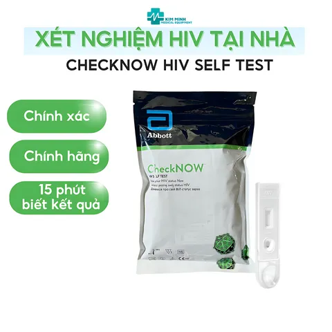 Que thử HIV Tại Nhà Checknow - Bộ Test HIV Dễ Sử Dụng, Kết Quả Nhanh Chóng Chính Xác Trong 15 Phút
