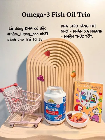 Kẹo dẻo Nature’s Way Kids Smart Omega3 Fish Oil 180 viên 224016