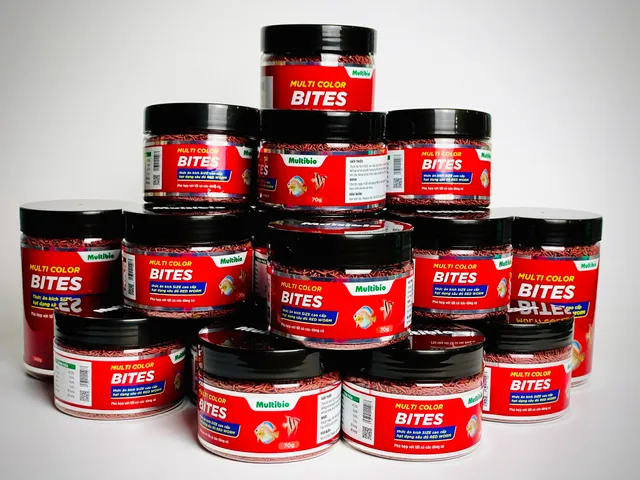 Cám Tăng Màu Multi Color Bites - Thức ăn Chuyên Dụng cho Cá Cảnh Thủy Sinh, Cá Đĩa, Cá Cầu Vồng từ Multibio Lab