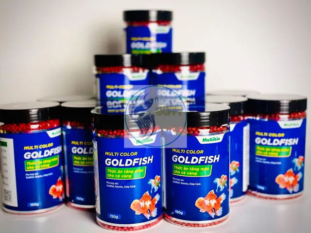 Cám Multibio Goldfish Tăng Màu Cho Cá Vàng - Thức Ăn Dinh Dưỡng 150g Cho Cá Cảnh Ranchu, Koi, Chép