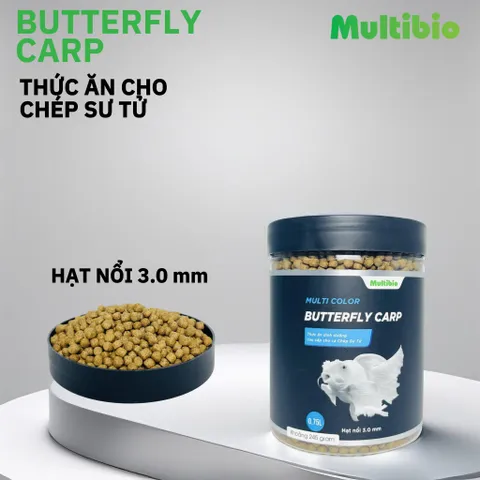 Cám Cá Chép Sư Tử Multibio 0.75 Lít - Hạt Chìm và Nổi 3.0mm, Dinh Dưỡng Cao Giúp Cá Khỏe Mạnh và Phát Triển Toàn Diện