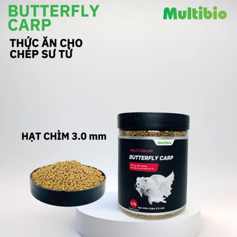 Cám Cá Chép Sư Tử Multibio 0.75 Lít - Hạt Chìm và Nổi 3.0mm, Dinh Dưỡng Cao Giúp Cá Khỏe Mạnh và Phát Triển Toàn Diện