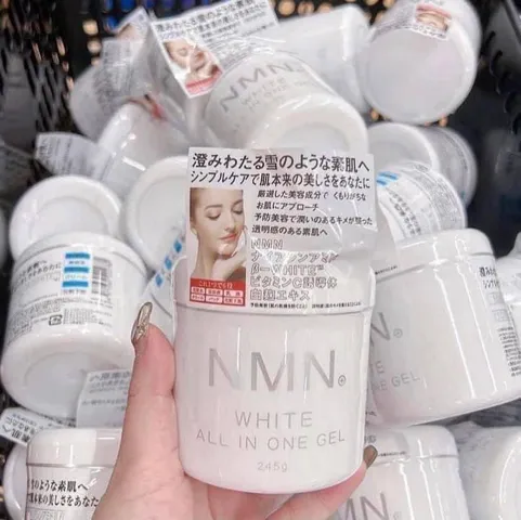 Kem Dưỡng Trắng Da Nâng Cơ White All in One Gel 245g - Sản Phẩm Nhật Bản Làn Da Sáng Mịn, Tăng Cường Độ Đàn Hồi và Cung Cấp Độ Ẩm
