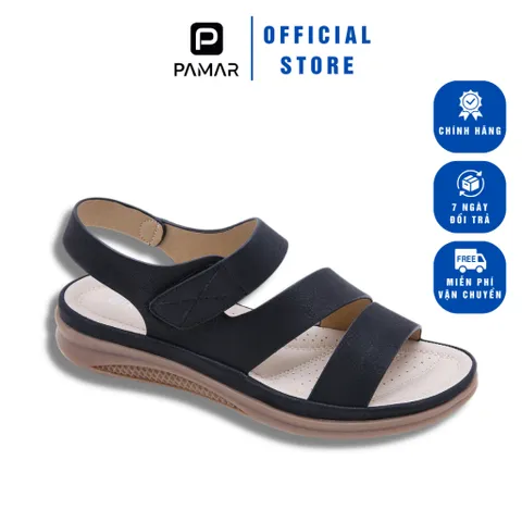 Giày Sandal Nữ Siketu Chính Hãng Êm Nhẹ Đế Chống Trơn Trượt Khóa Dán Tiện Lợi - Thoải Mái Di Chuyển Cao 3CM, Nhiều Màu Sắc