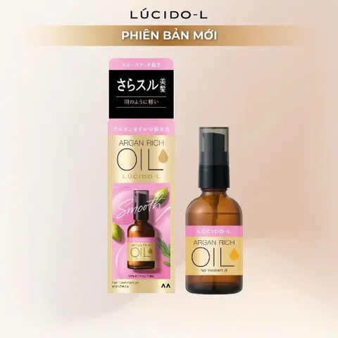 Tinh Dầu Dưỡng Tóc Bồng Bềnh Bóng Mượt LÚCIDO-L 60ml - Chăm Sóc Tóc, Phục Hồi Hư Tổn, Bảo Vệ Tóc Khỏi Nhiệt và UV