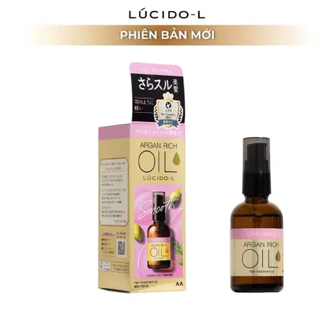 Tinh Dầu Dưỡng Tóc Bồng Bềnh Bóng Mượt LÚCIDO-L 60ml - Chăm Sóc Tóc, Phục Hồi Hư Tổn, Bảo Vệ Tóc Khỏi Nhiệt và UV