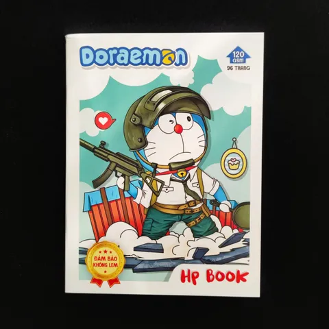 5 Quyển Tập Vở Học Sinh Cao Cấp Doraemon 96 Trang - 120gsm - 4 Ô Ly - Giấy Không Lem, Chất Lượng Cao, Thương Hiệu Hiệp Phong