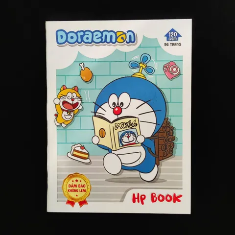 5 Quyển Tập Vở Học Sinh Cao Cấp Doraemon 96 Trang - 120gsm - 4 Ô Ly - Giấy Không Lem, Chất Lượng Cao, Thương Hiệu Hiệp Phong