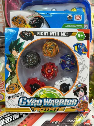Bộ Đồ Chơi Con Quay 4 Chiếc 329-43 Gyro Warrior - Trò Chơi Chiến Đấu Vui Nhộn Cho Trẻ Em