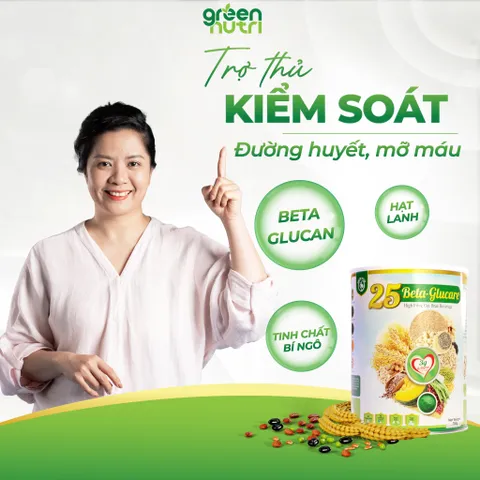 [Lon 750g] Sữa Hạt Ngũ Cốc 25 Beta Glucare Phù Hợp Người Tiểu Đường