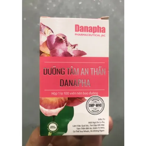 Viên Uống Dưỡng Tâm An Thần Danapha - Hỗ Trợ Ngủ Ngon, An Thần, Hộp 100 Viên