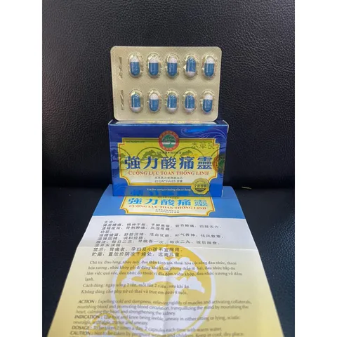 Viên uống Cường Lực Toan Thống Linh 20 Viên - Hỗ trợ giảm đau khớp, sưng khớp, bảo vệ và tái tạo màng sụn khớp hiệu quả.