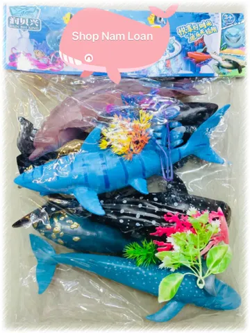 Mô Hình Động Vật Biển 6 Con Cá Đại Dương - Đồ Chơi Giáo Dục Cho Trẻ Em, Khám Phá Thế Giới Đại Dương