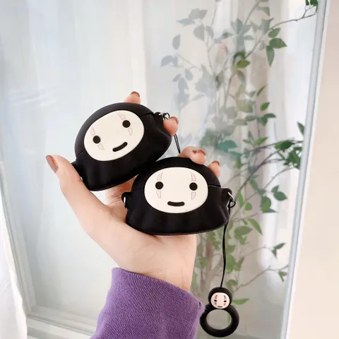 Vỏ Bọc Sillicon Dẻo Cho Airpods 1 2 PRO (Vô Diện Mini) - Phụ Kiện Tai Nghe Không Dây Chất Lượng Cao